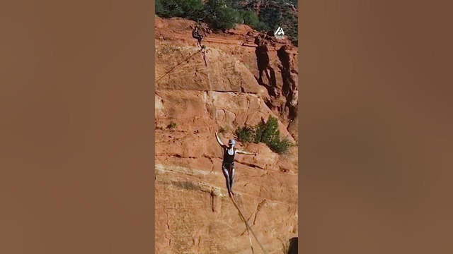 Balancing act in the canyon