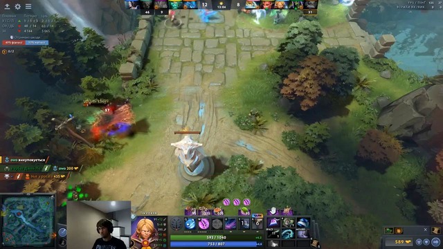 Первая игра денди на школо-вокере Dota 2