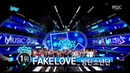 180526 BTS win #1 with Fake Love on Music Core