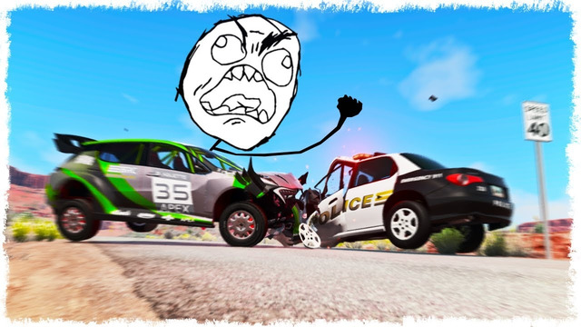 ТРОЛЛИНГ ПОЛИЦИИ ЗАКОНЧИЛСЯ ОЧЕНЬ ПЛОХО! КОШКИ vs МЫШКИ В BEAMNG