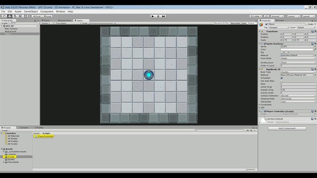 3. 2D UFO Game – Playerni boshqarish [3-9]