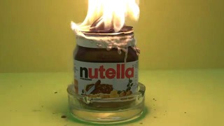 Эксперимент glowing 1000 degree metal ball vs nutella