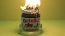 Эксперимент glowing 1000 degree metal ball vs nutella