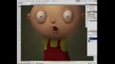 Stewie Griffin (digital painting by Max Kostenko)