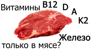 Железо, витамины B12, D, A, K2 – нужно ли есть мясо, чтобы их получить