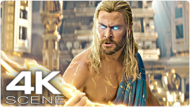Revenge Of Hercules (2022) 4K Scene | Thor 4: Love And Thunder – Thor vs Zeus Fight Movie Clip
