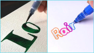 Some Relaxing Calligraphy & Hand Lettering #11! Satisfying Art Ideas! Amazing Calligraphy Masters