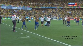 Бразилия 1:1 Чили (3:2 пен) Чемпионат мира 2014 (28.06.2014)