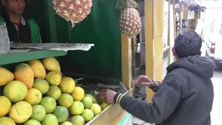 Indian street food- Orange juice