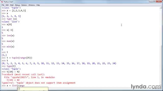 67 Phython Containers Creating sequences with tuples and lists