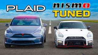 Кто победит в заезде: тюнингованный NISMO GT-R или же Tesla Plaid