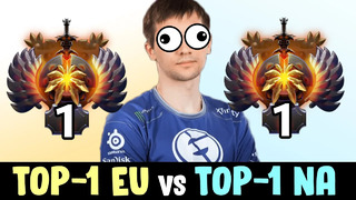 TOP-1 EU vs TOP-1 NA — Arteezy vs Crystallize HARD CARRY battle