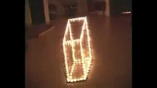 Иллюзия из свечек