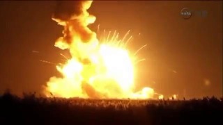 В США НАСА Взрыв ракеты на старте 29 октября 2014