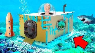 Подводная картонная база челлендж