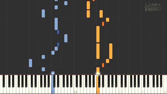 Game of Thrones – Main Theme – Synthesia Piano Tutorial