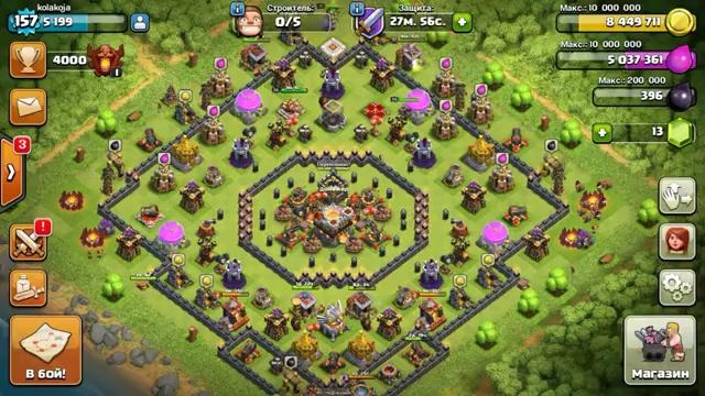 Хранитель убил королеву не потревожив! Clash of clans