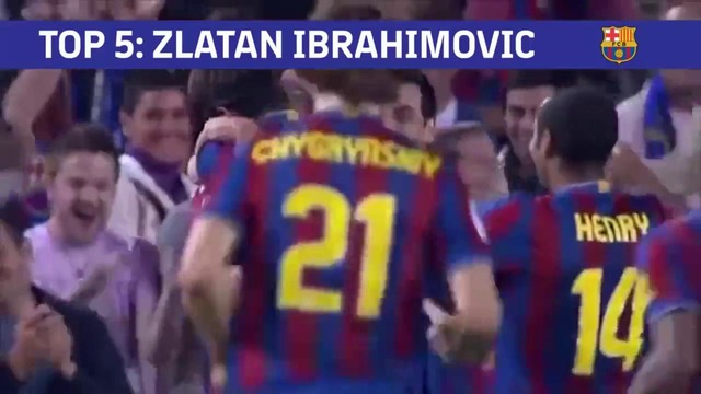 Zlatan Ibrahimovic’s TOP 5 goals with Barça