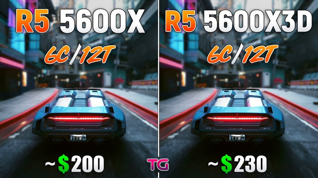 Ryzen 5 5600X vs Ryzen 5 5600X3D – Test in 8 Games
