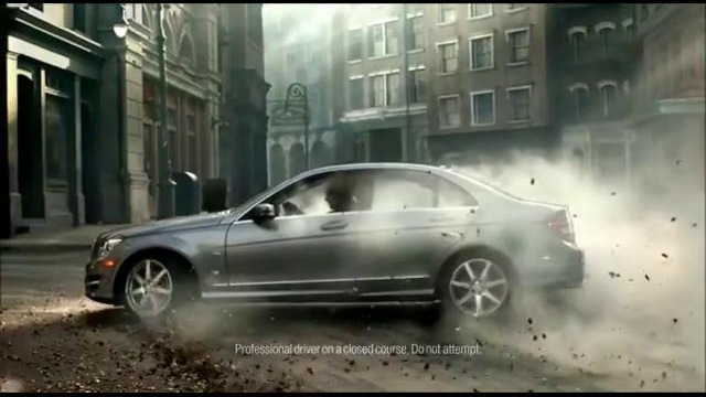 Mercedes-Benz C-Class. Drift thru