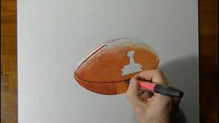 3D Drawing: NFL Super Bowl XLIX Game Ball