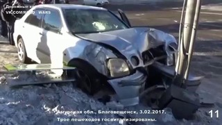 Новая подборка ДТП и аварии от «Дорожные войны» за 4.02.2017