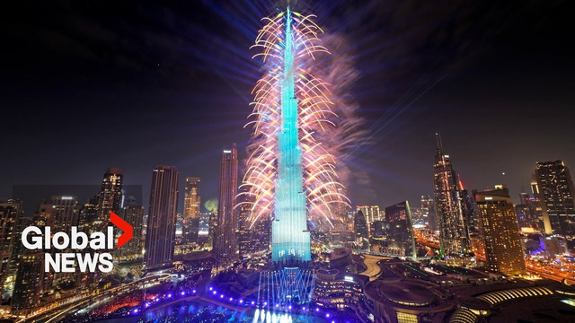Новогодний салют в Дубае 2024 Бурдж Халифа