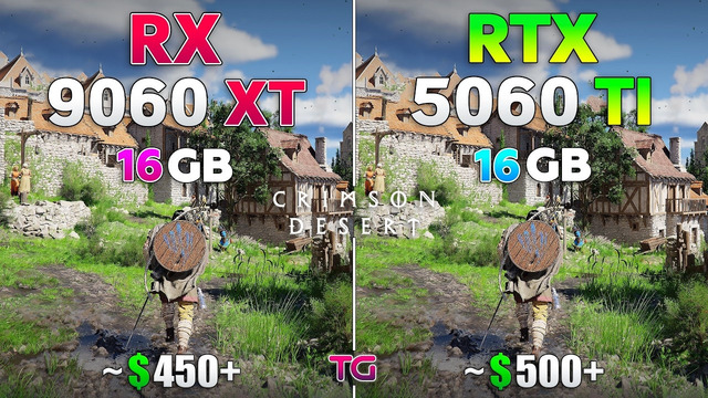 Crimson Desert: RTX 5060 Ti vs RX 9060 XT | 1080p | 1440p | 4K