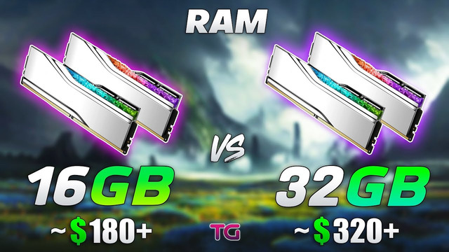 16GB vs 32GB RAM – Test in 12 Games