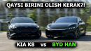60 000$ tanlov KIA K8 ga qarshi BYD HAN – qaysi biri puliga arziydi