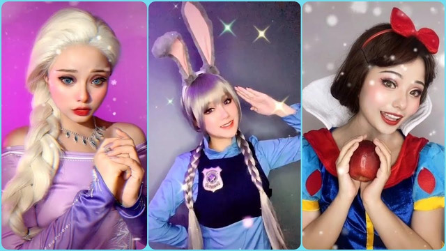 Cosplay Disney Princesses & VillainsFrozen Elsa, Anna, Belle, Alice cosplay! Princesses transformed