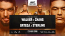UFC Fight Night 257: Walker vs. Zhang (ПОЛНЫЙ КАРД) 23.08.2025 | Джонни Уокер — Миньян Чжан