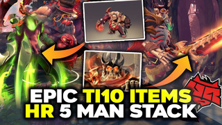 Epic ultra rare ti10 pudge immortal + wraith king arcana first time in one team – hr stack dota 2