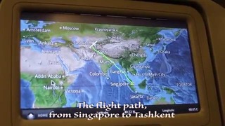 Обзор полета Ташкент-Сингапур