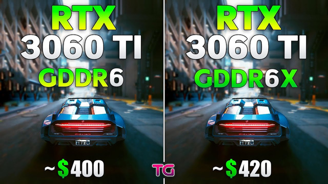 RTX 3060 Ti GDDR6 vs GDDR6X – Test in 8 Games
