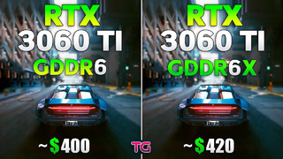 RTX 3060 Ti GDDR6 vs GDDR6X – Test in 8 Games