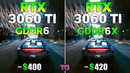 RTX 3060 Ti GDDR6 vs GDDR6X – Test in 8 Games