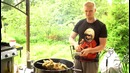 Цыплята на вертеле в яблочно-медовом маринаде