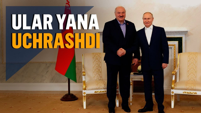 Lukashenko Putinga yana xarita ko’rsatdi