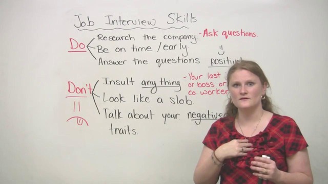 EngVid: Job Interview Skills – DOs and DON’Ts