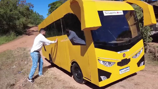 Man Builds a Bus from Old Car Parts in 90 Days | Start to Finish by @TiuLuquinha