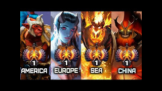 Top-1 ranks of all regions — best of sea, na, cis and china