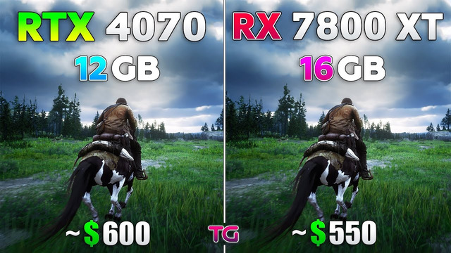 RX 7800 XT vs RTX 4070 – Test in 10 Games l Ray Tracing