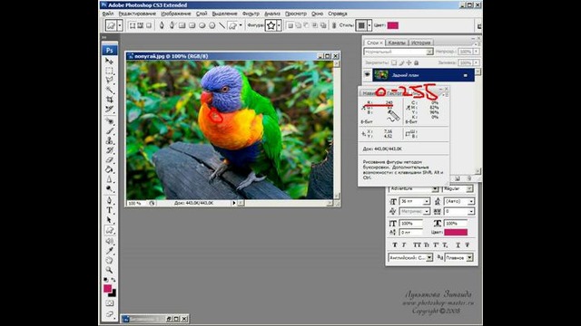 Photoshop CS3 Урок 4 – Понятие цвета в Фотошопе