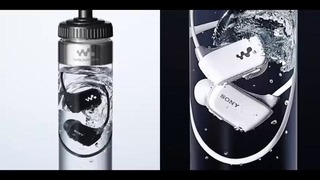 SONY продает новый MP3-плеер в бутылках с водой