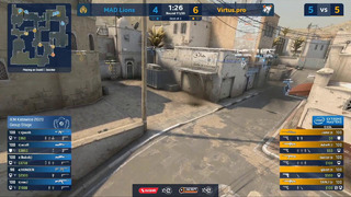 Virtus.pro vs Mad Lions [Map 3, Dust 2] (Best of 3) IEM Katowice 2020Groups Stage