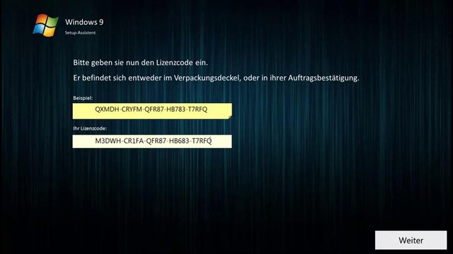 Windows 9 installer ui [full hd] [concept