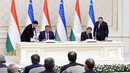 O‘zbekiston va Tojikiston o‘rtasida ikki tomonlama hujjatlarni imzolash marosimi