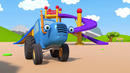 Игрушки – Синий трактор на детской площадке – Мультфильм про машинки