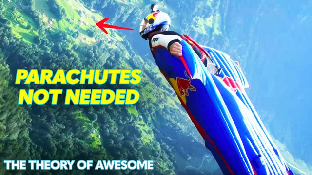 Landing A Wingsuit Without A Parachute | Theory Of Awesome